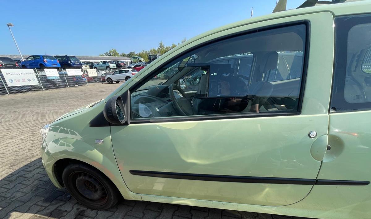 Renault Twingo 2 original Tür links Fahrertür OVF91-Vert Rainette BJ09